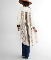 Mixed Print Kimono