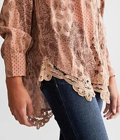 Crochet Trim Blouse