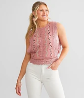 Crochet Mesh Tank Top