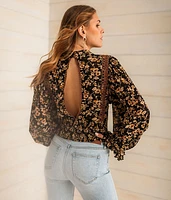 Embroidered Floral Top