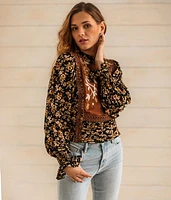 Embroidered Floral Top