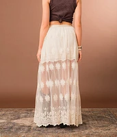 Sheer Lace Maxi Skirt