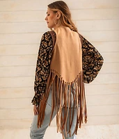 Fringe Cropped Vest