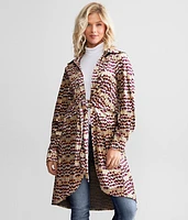 Geo Velvet Kimono