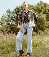 Tweed & Lace Flannel Shirt