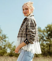 Tweed & Lace Flannel Shirt