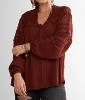 Crinkle Woven Top