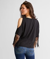 Weaved Fringe Top