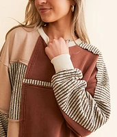 Pieced Stripe Pullover