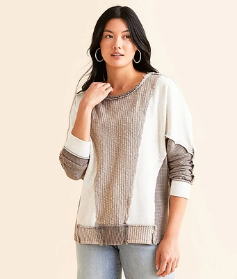 BKE Pieced Dolman Pullover