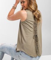 Daytrip Back Lace-Up Tank Top