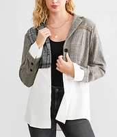 Mixed Print Blazer