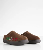 Logo Leather Clog Slipper