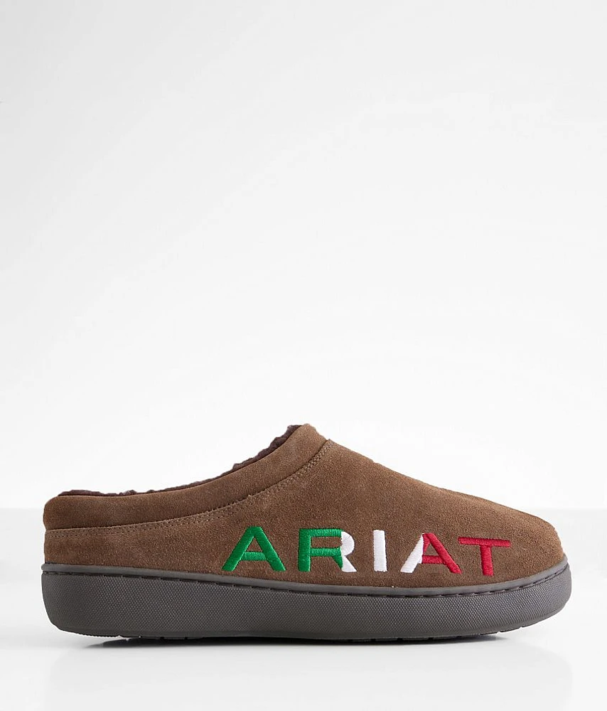 Ariat Logo Leather Clog Slipper