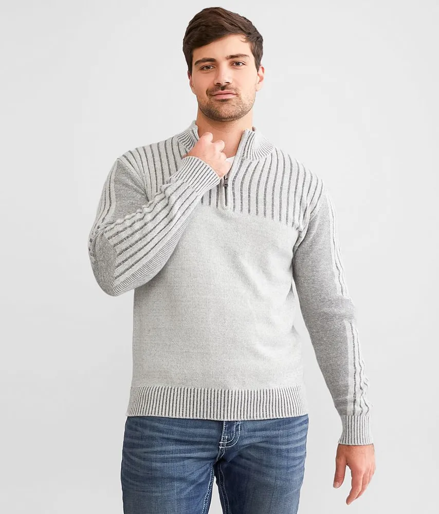 BKE Plated Quarter Zip Sweater