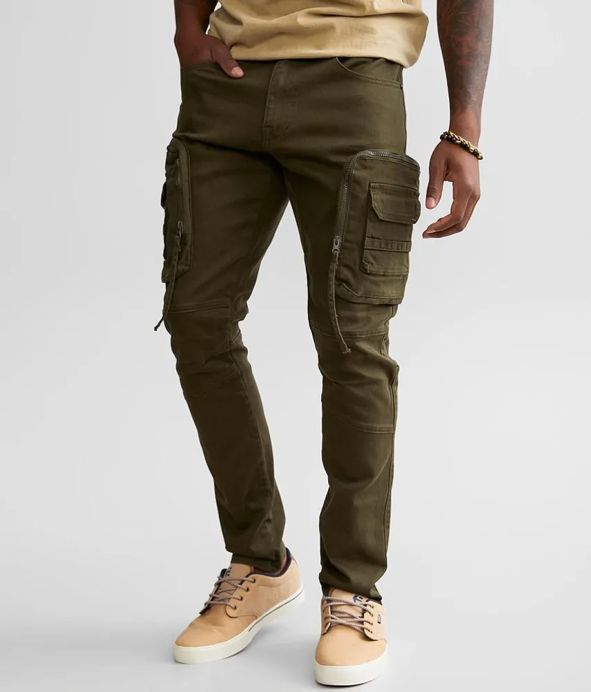 Smoke Rise Cargo Taper Stretch Jean