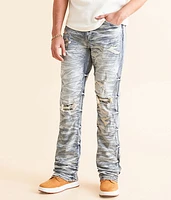 Smoke Rise Stacked Straight Stretch Jean