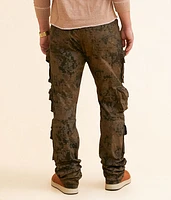 Coated Straight Cargo Stretch Jean