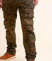 Coated Straight Cargo Stretch Jean