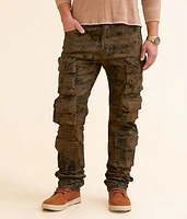 Coated Straight Cargo Stretch Jean