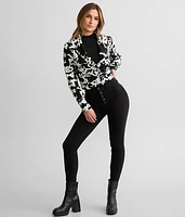 Cow Print Cropped Blazer