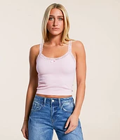 Lace Trim Tank Top