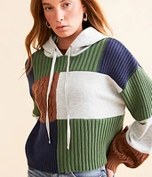 FITZ + EDDI Pieced Knit Hoodie