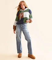 FITZ + EDDI Pieced Knit Hoodie