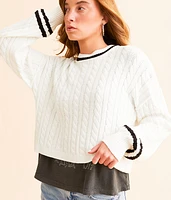 FITZ + EDDI Chunky Cable Knit Sweater