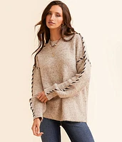 BKE Whipstitch Oversized Sweater