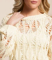 Diamond Cropped Sweater