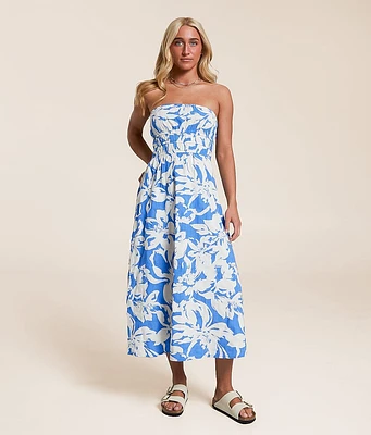 The Sky Strapless Maxi Dress
