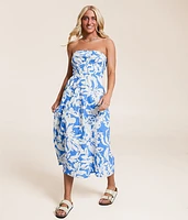 The Sky Strapless Maxi Dress