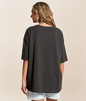 Groovy Sunrise Oversized T-Shirt