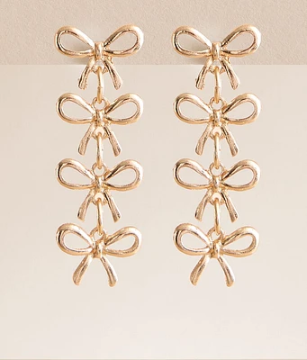 Tiered Bow Earring