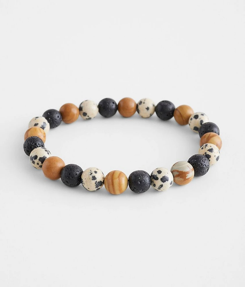 BKE Brown & Black Beaded Bracelet