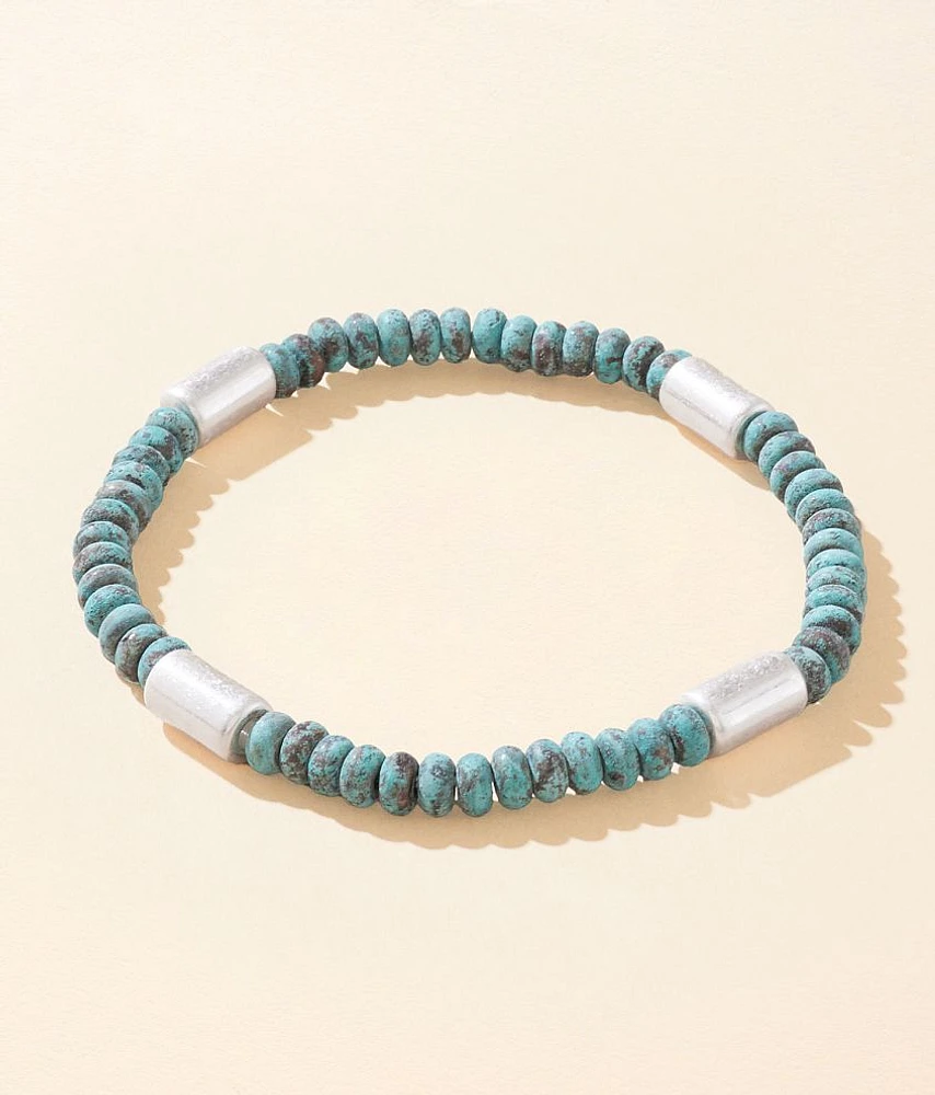 BKE Turquoise Beaded Bracelet