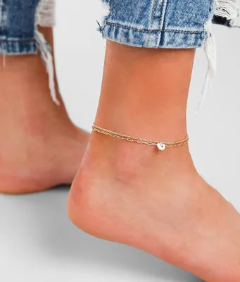 BKE Flower Ankle Bracelet