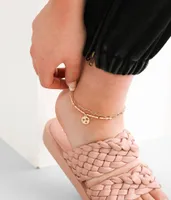 BKE Star Charm Ankle Bracelet