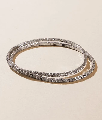 2 Pack Bling Bracelet Set