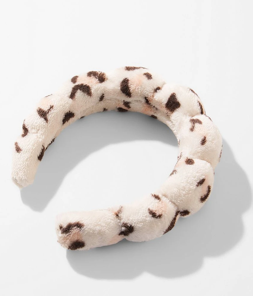 Leopard Puffy Spa Headband