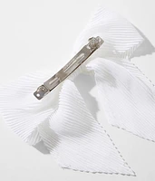 Pleated Hair Bow Barrette