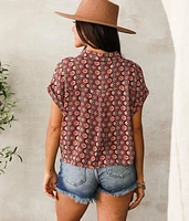 Retro Floral Blouse