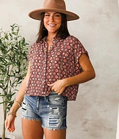 Retro Floral Blouse