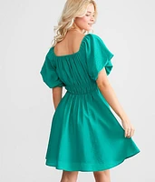 Puff Sleeve Babydoll Dress