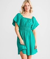 Puff Sleeve Babydoll Dress