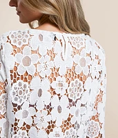 Floral Crochet Sweater