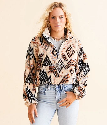 O'Neill Kacey Cropped Sherpa Pullover