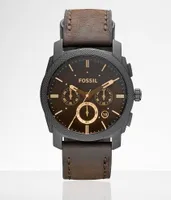 Fossil Machine Leather Watch
