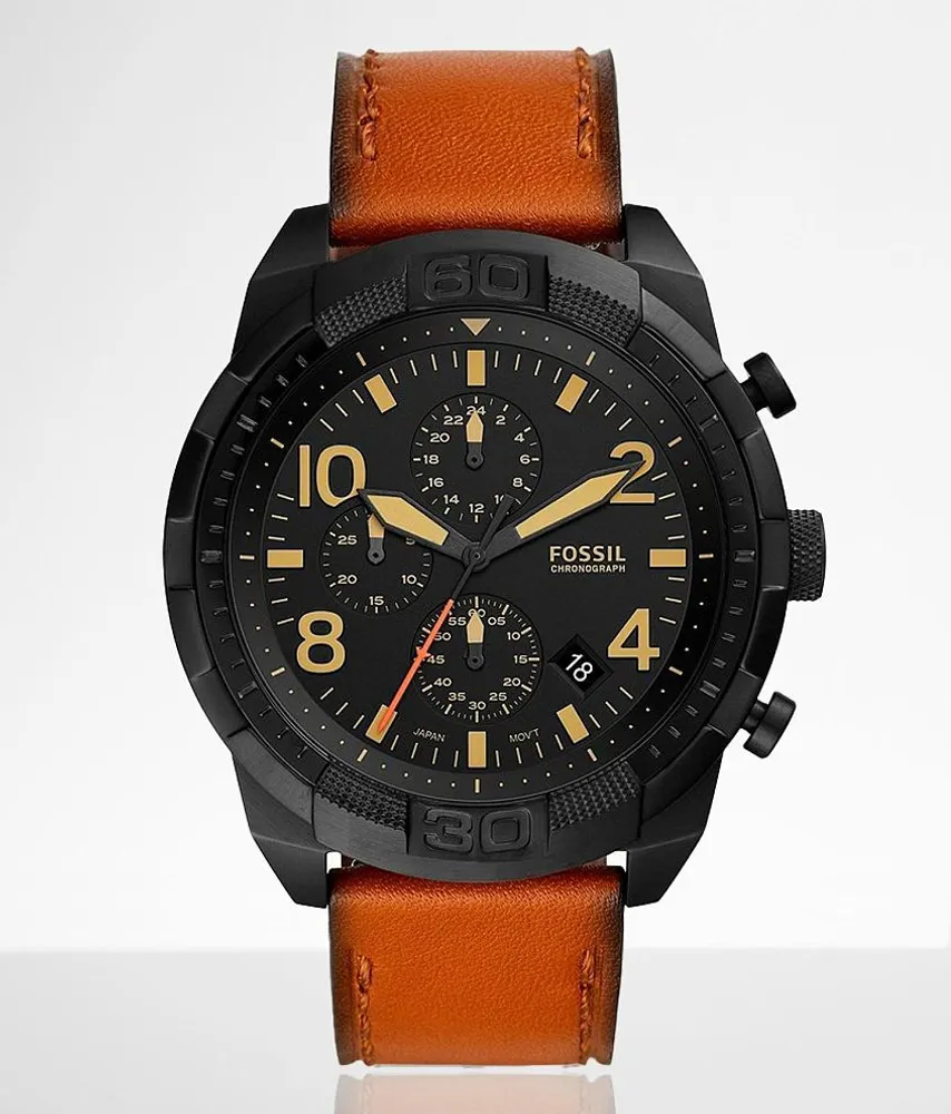 Fossil Bronson Leather Watch